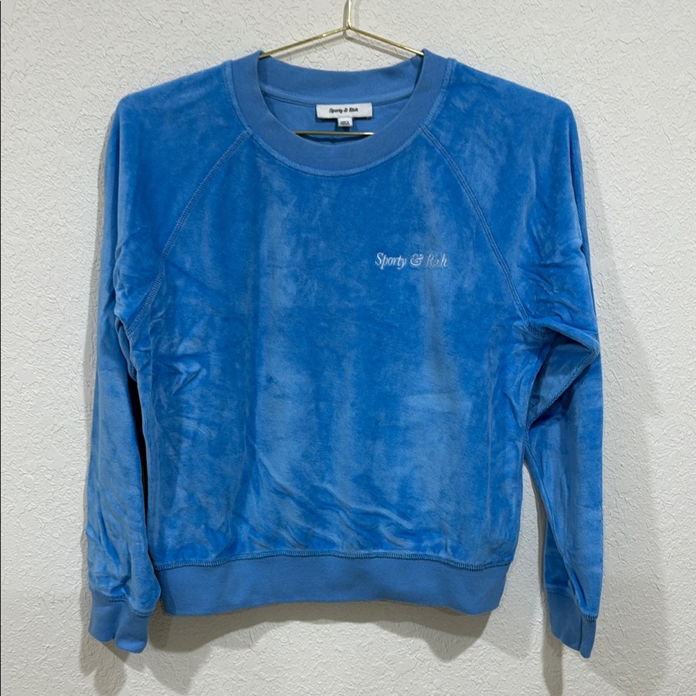 Sporty & Rich Azure blue M Crewneck